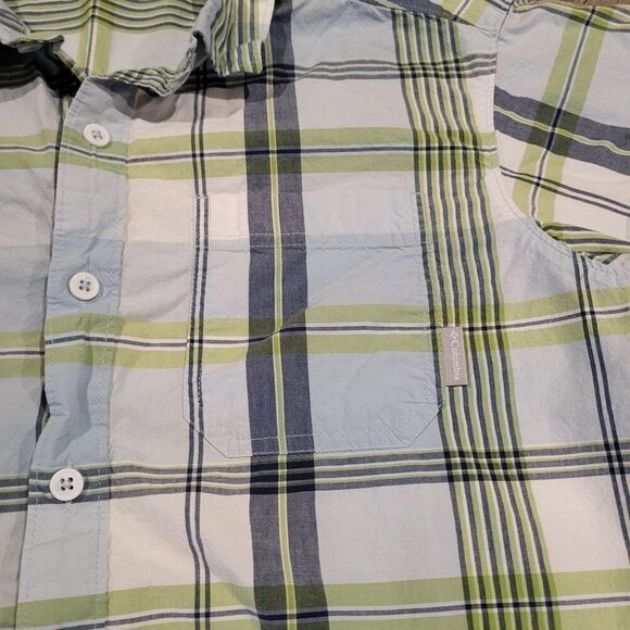 Columbia PFG Outdoor Fishing Short Sleeved Button Up Mens Size Medium - Picture 2 of 7